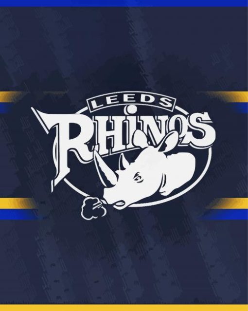 Leeds Rhinos Rugby Logo paint by number