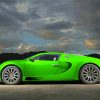 Luxury Bugatti Green Car paint by number