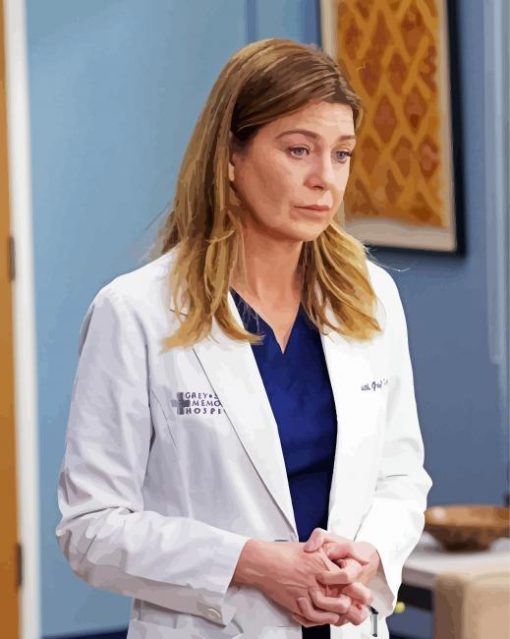 Meredith Grey Character paint by number