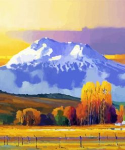 Mt Shasta Art paint by number