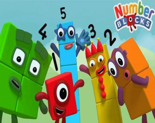 Numberblocks Poster paint by number