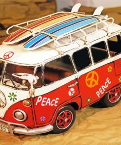 Old Peace Van Toy paint by number