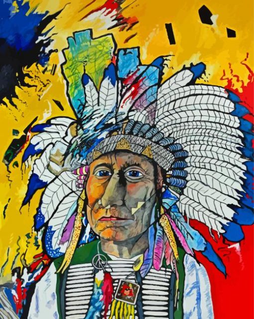 Red Cloud Art paint by number