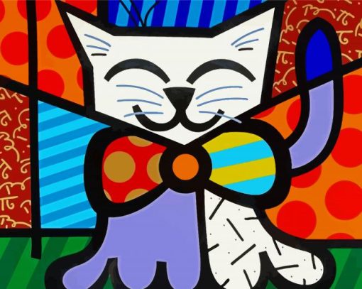 Romero Britto Cats paint by number