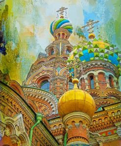 Russian Onion Domes Art paint by number