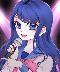 Sayaka Maizono Singing paint by number