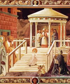 Scene Temple Mary By Paolo Uccello paint by number
