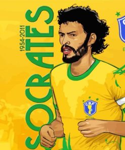 Socrates Brazilian Player Art paint by number