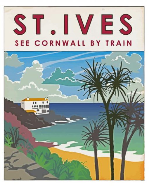 St Ives Bay Poster paint by number