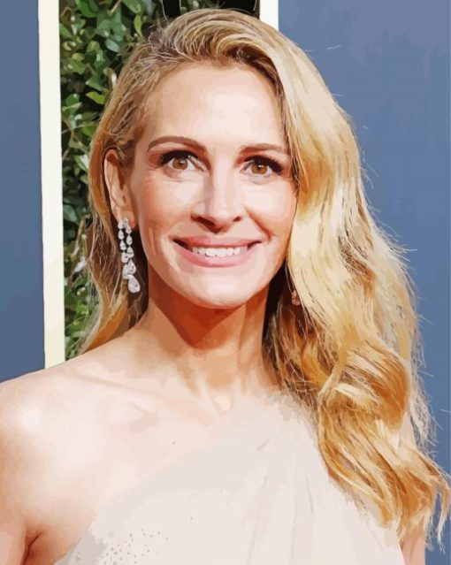 The Beautiful Julia Roberts paint by number