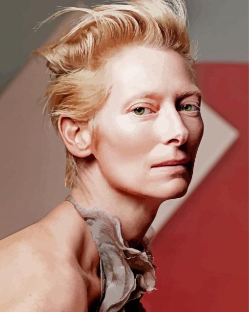 Tilda Swinton paint by number