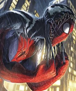 Venom Spider Man Hero paint by number