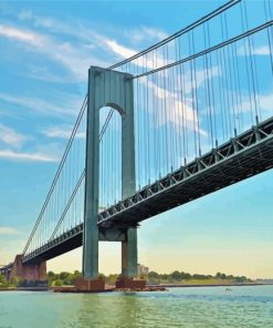 Verrazzano Narrows Bridge New York paint by number