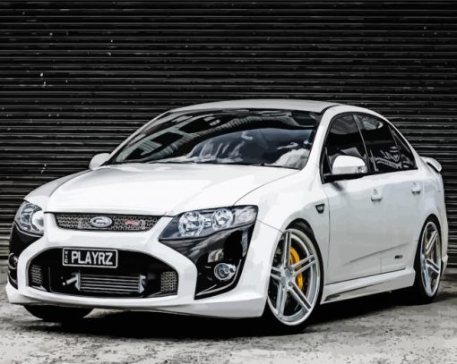 White Ford F6 Car paint by number