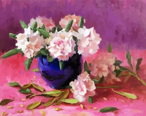 Abstract Rododendro paint by number