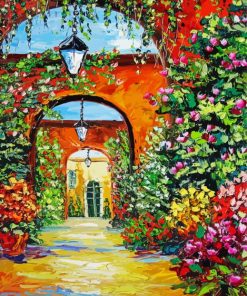 Aesthetic Garden Arch Art paint by number