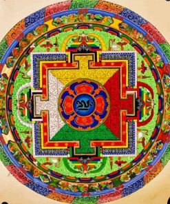 Colorful Traditional Mandala paint by number