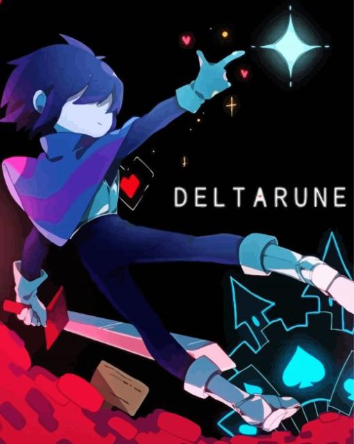Deltarune Poster paint by number