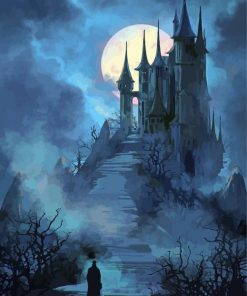 Dracula Castle Art paint by number