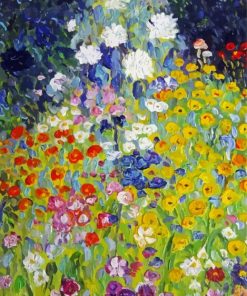 Flower Garden By Klimt paint by number