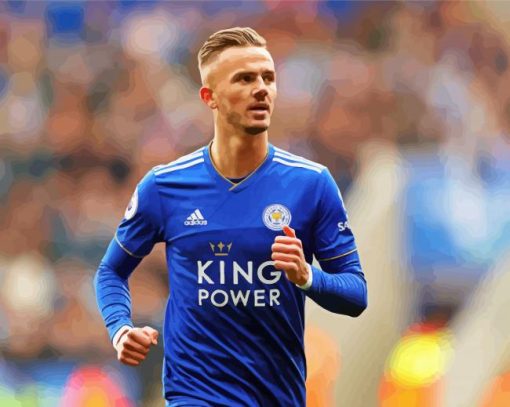 Football Player James Maddison paint by number