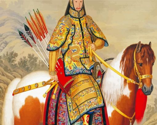 Horse Chinese paint by number
