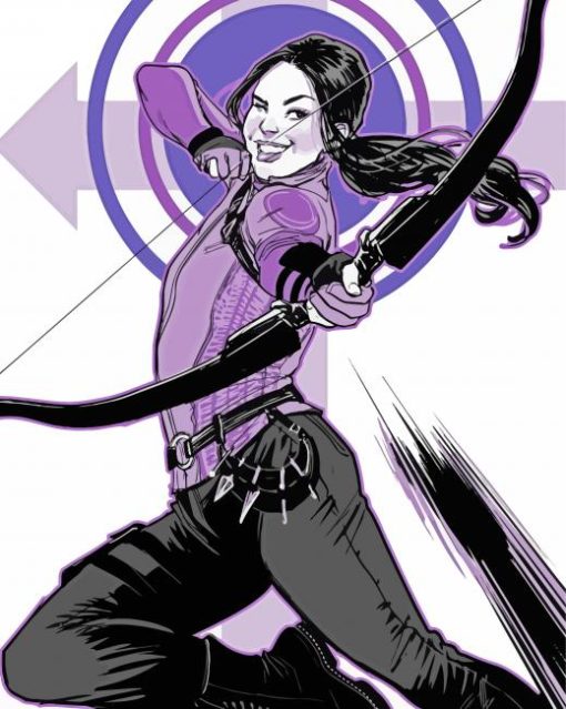 Kate Bishop Marvel Hero paint by number