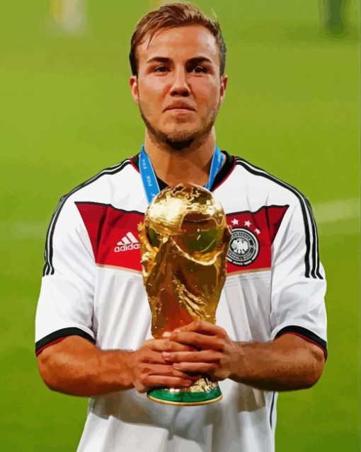 Mario Gotze paint by number