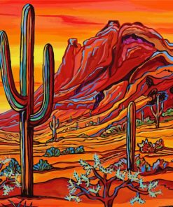 Mexican Desert paint by number