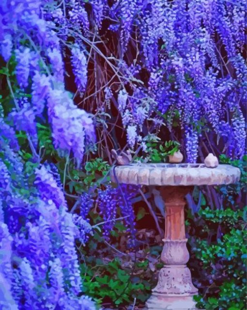 Mystical French Wisteria paint by number