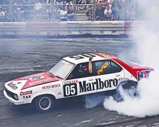 Old Stock Car paint by number