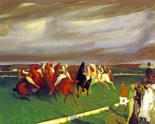 Polo At Lakewood By George Bellows paint by number