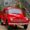 Red Vintage Car Italy paint by number