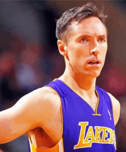 Steve Nash Basketballer paint by number