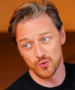 The Actor James Mcavoy paint by number