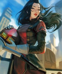 The Avatar Character Asami Sato paint by number