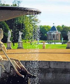 Wrest Park Fountain paint by number