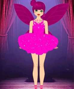 Ballet Butterfly Princess paint by number