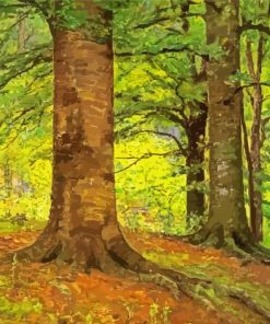 Beech Trees Art paint by number