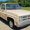 Beige 1984 GMC paint by number