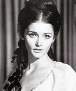 Black And White Actress Margot Kidder paint by number