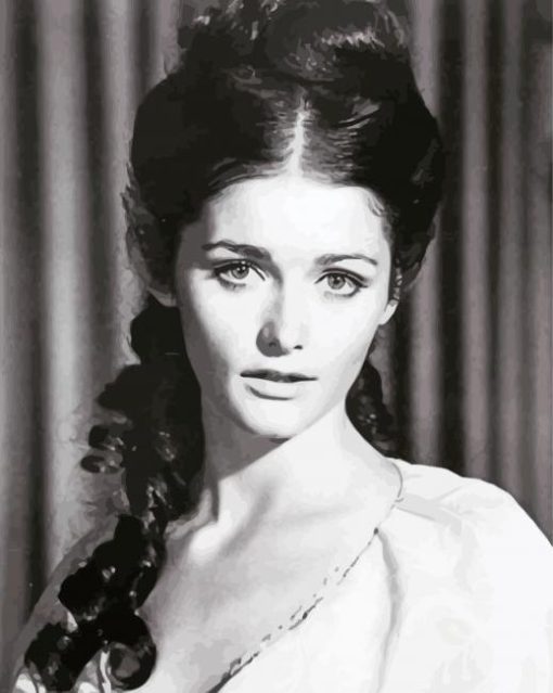 Black And White Actress Margot Kidder paint by number