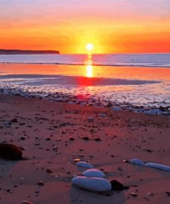 Bridlington Beach paint by number