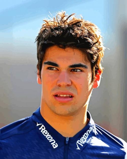 Canadian Belgian Lance Stroll paint by number
