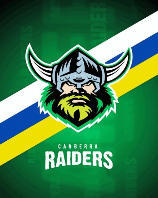 Canberra Raiders NRL Logo paint by number