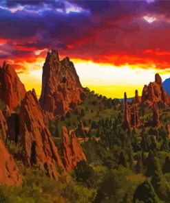 Colorado Springs paint by number