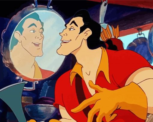 Disney Beauty And The Beast Gaston paint by number