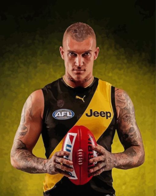 Dustin Martin Richmond Tigers paint by number