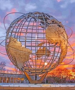 Flushing Meadows Corona Park Worlds Fair paint by number