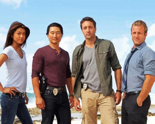 Hawaii 5 0 Characters paint by number